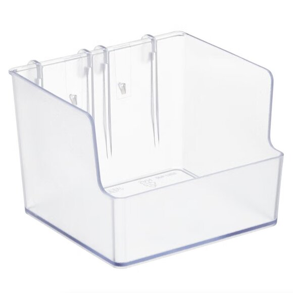 NWT Container Store Elfa Utility Tall Pegboard Translucent Boxes - Picture 4 of 5